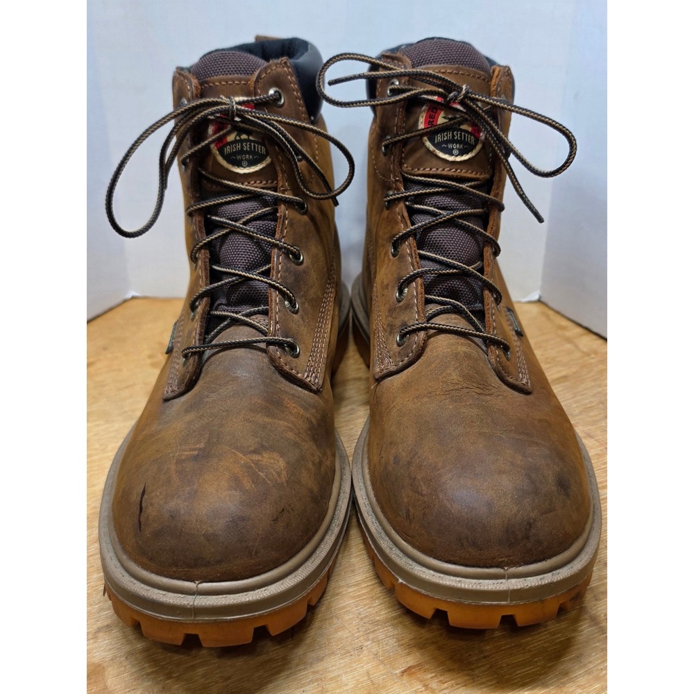 Irish Setter Red Wing 83613 Mens 10.5 D Brown Leather Waterproof Work Boots EH